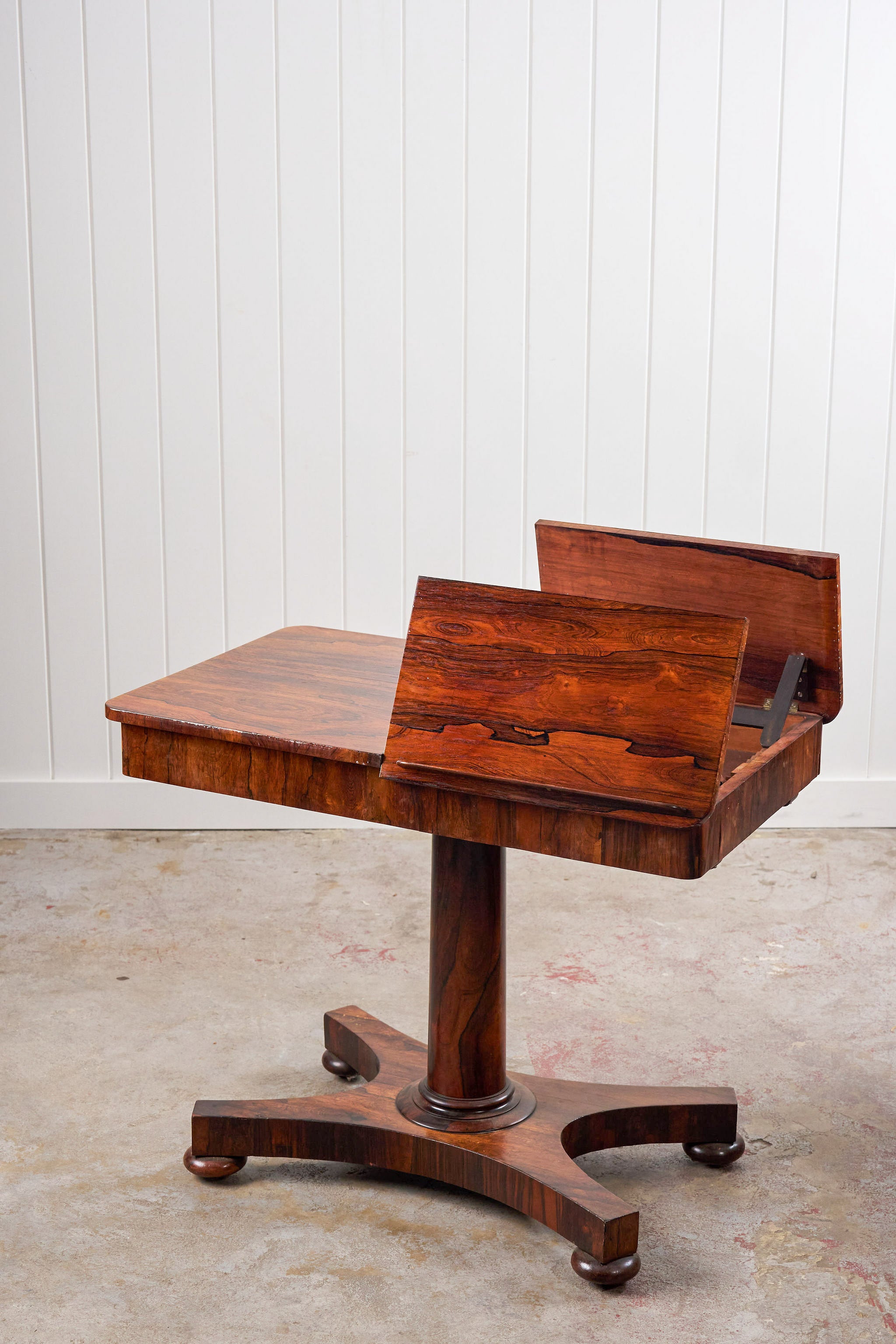William IV Period Rosewood Library Reading Table