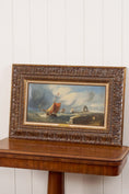 Load image into Gallery viewer, George Stubbs (fl. 1837–1860), British — Shipping off a Jetty, Whitby, Signed Oil on Canvas
