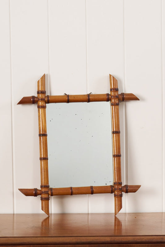 Antique Faux Bamboo Mirror (No. 13)