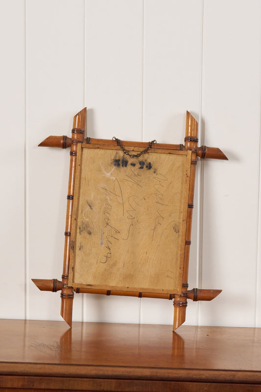 Antique Faux Bamboo Mirror (No. 13)