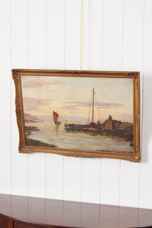 Signed + Dated Oil on Canvas by Alexander Mortimer (British; d.1896) | Untitled