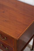 Load image into Gallery viewer, English Mahogany Inlay Knee Hole Desk
