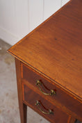 Load image into Gallery viewer, English Mahogany Inlay Knee Hole Desk
