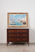 Load image into Gallery viewer, Signed Oil on Board by Kenneth Raymond Denton (British; 1932–2024) | 'The Harbour at Newport, RI'
