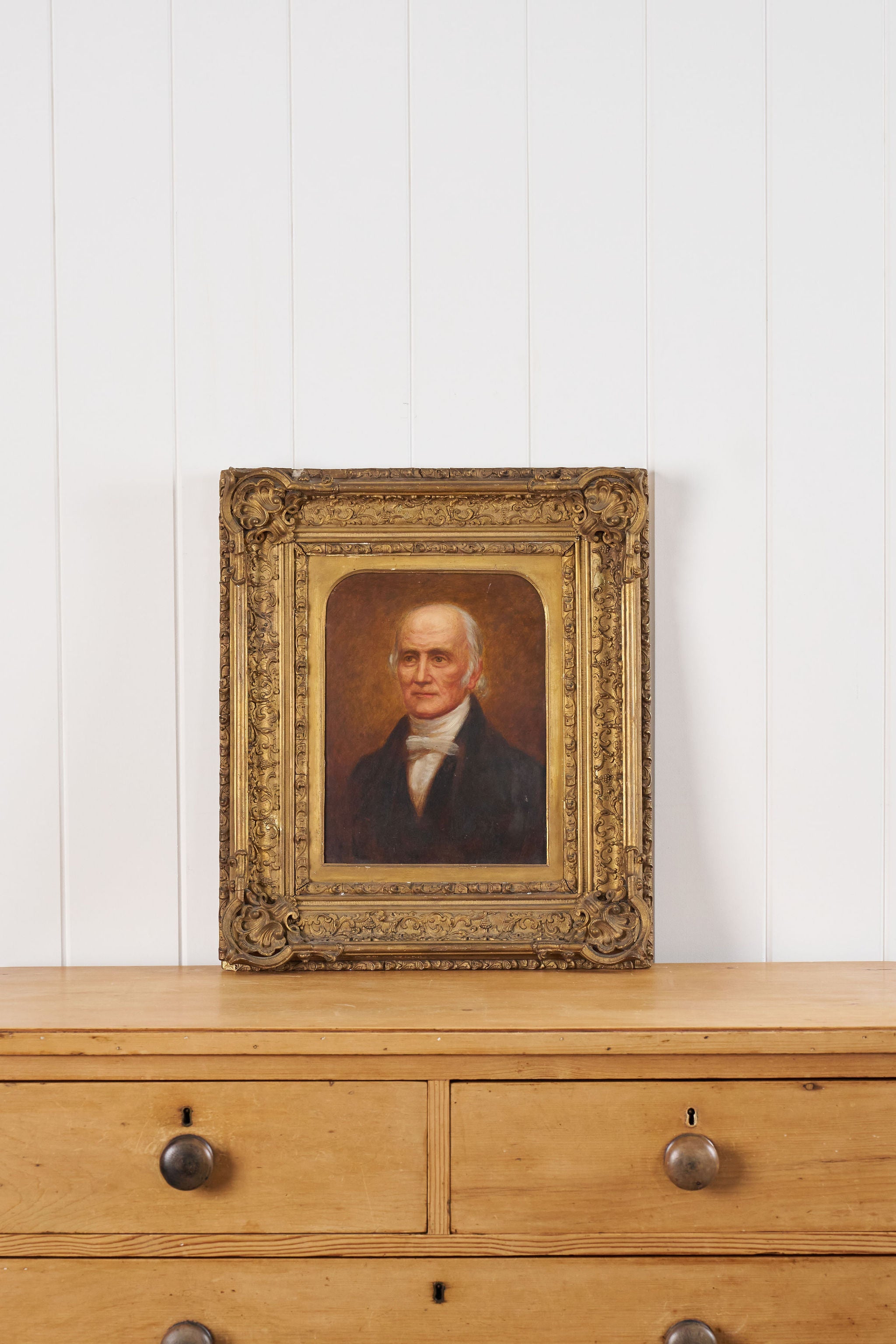19th Century Oil on Canvas Portrait of An English Cotton Mill Owner C.1810