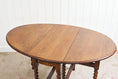 Load image into Gallery viewer, Barley Twist Oak Drop-Leaf Oval Table
