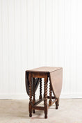 Load image into Gallery viewer, Barley Twist Oak Drop-Leaf Oval Table
