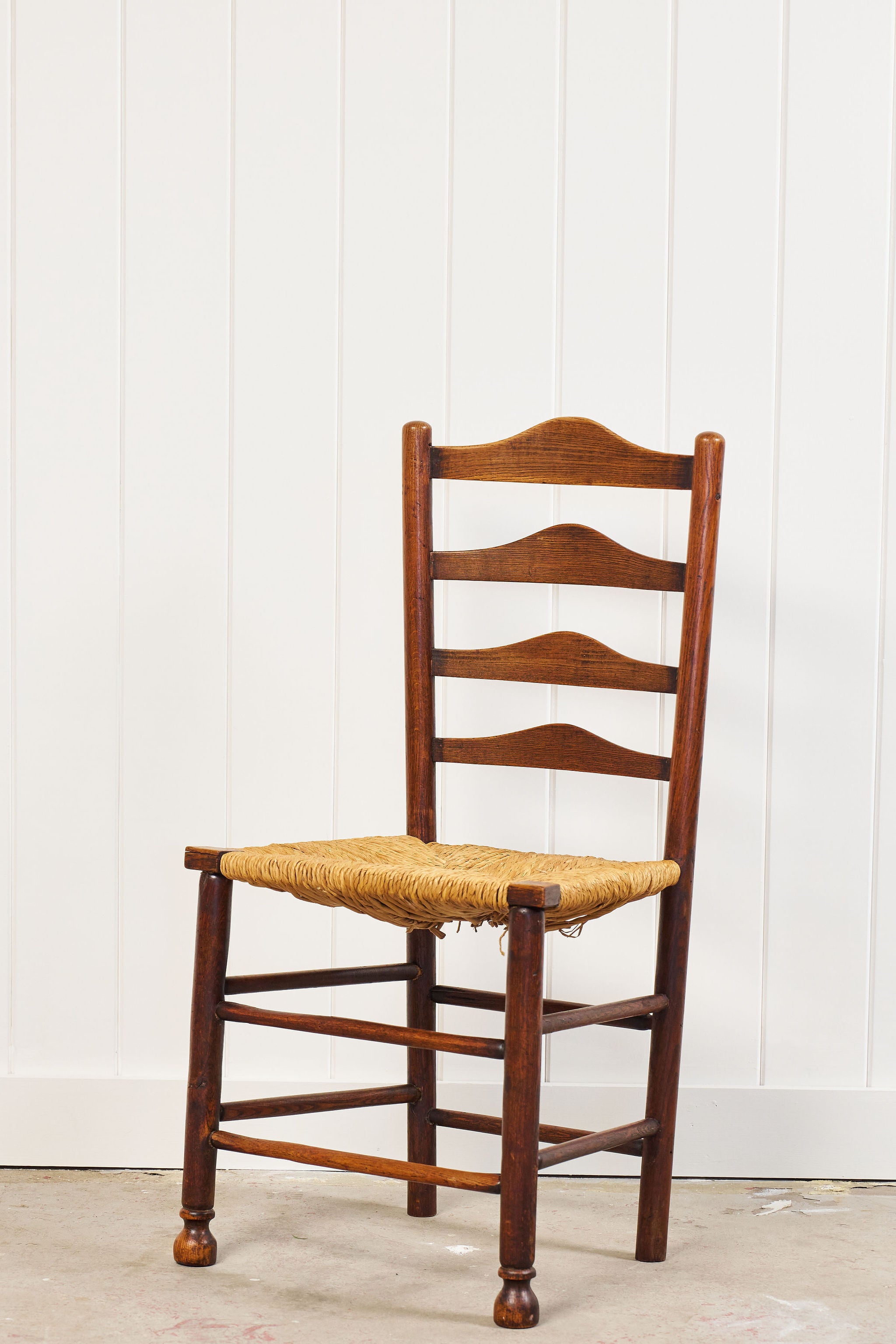 SINGLE Vintage English Ladder Back Chair