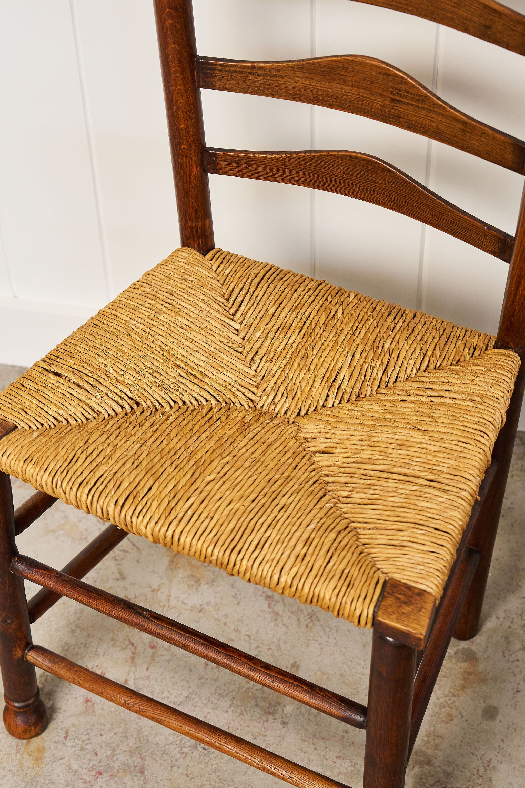 SINGLE Vintage English Ladder Back Chair