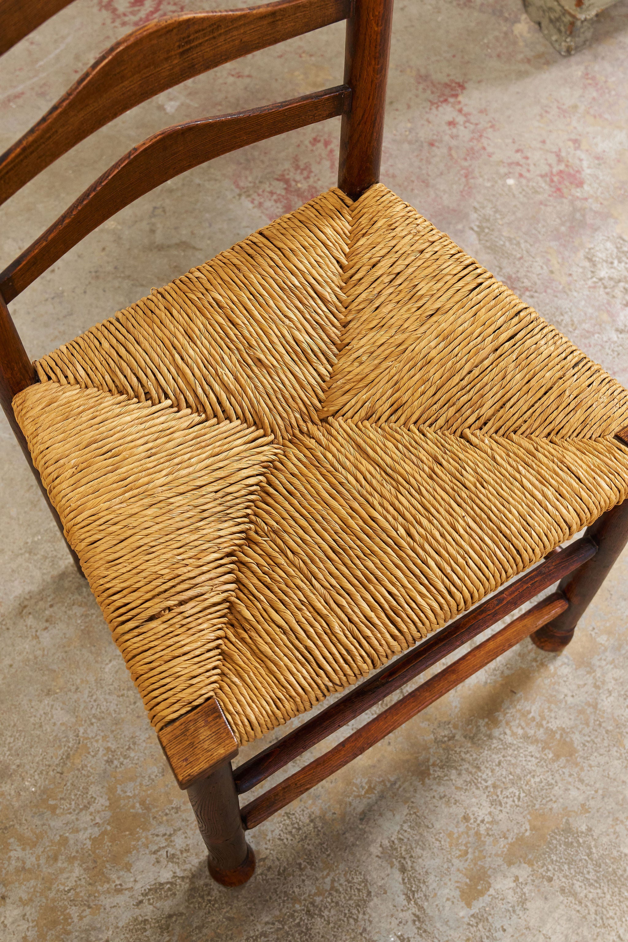 SINGLE Vintage English Ladder Back Chair