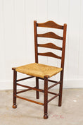 Load image into Gallery viewer, SINGLE Vintage English Ladder Back Chair
