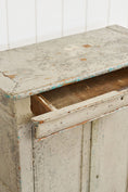 Load image into Gallery viewer, Early French Painted Pale Blue/GreyLinen Cupboard (c. 1800)
