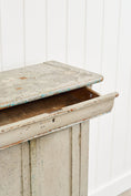 Load image into Gallery viewer, Early French Painted Pale Blue/GreyLinen Cupboard (c. 1800)
