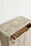 Load image into Gallery viewer, Early French Painted Pale Blue/GreyLinen Cupboard (c. 1800)
