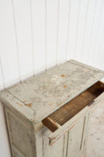 Load image into Gallery viewer, Early French Painted Pale Blue/GreyLinen Cupboard (c. 1800)
