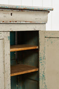 Load image into Gallery viewer, Early French Painted Pale Blue/GreyLinen Cupboard (c. 1800)
