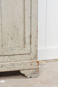 Load image into Gallery viewer, Early French Painted Pale Blue/GreyLinen Cupboard (c. 1800)
