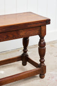 Load image into Gallery viewer, Small Oak English Stool with Flip-Top Table

