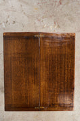 Load image into Gallery viewer, Small Oak English Stool with Flip-Top Table
