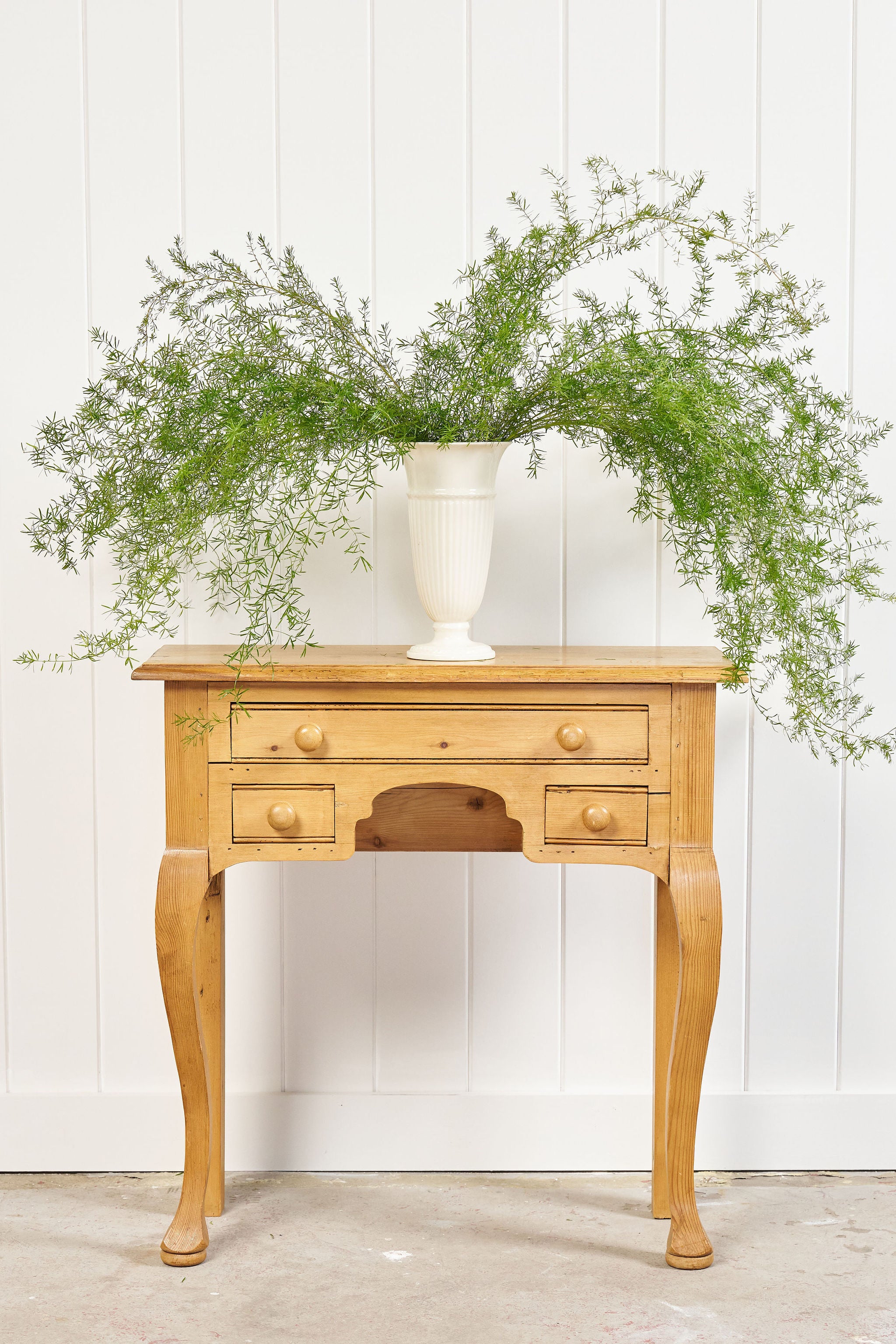 Petite Antique Pine Entry or Side Table