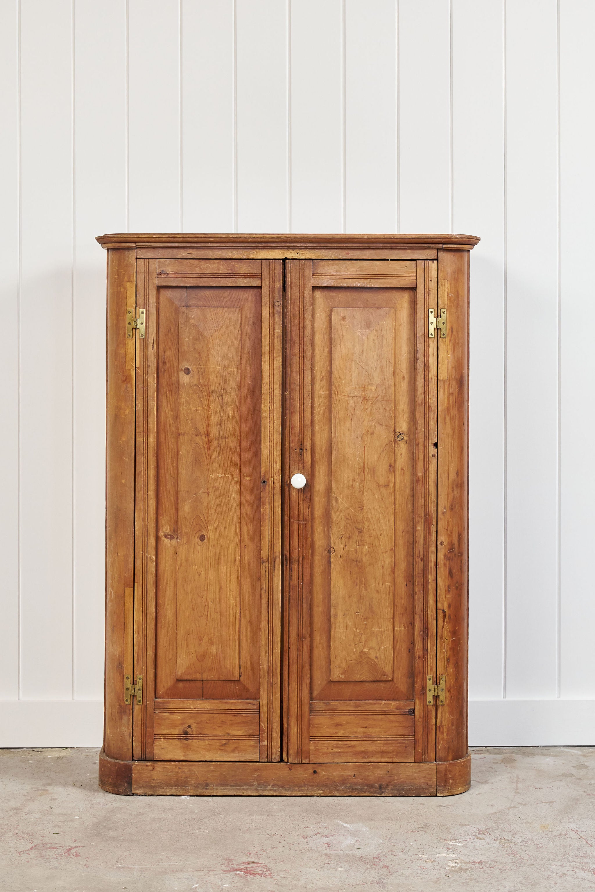 19th Century English Pine Floor Cupboard