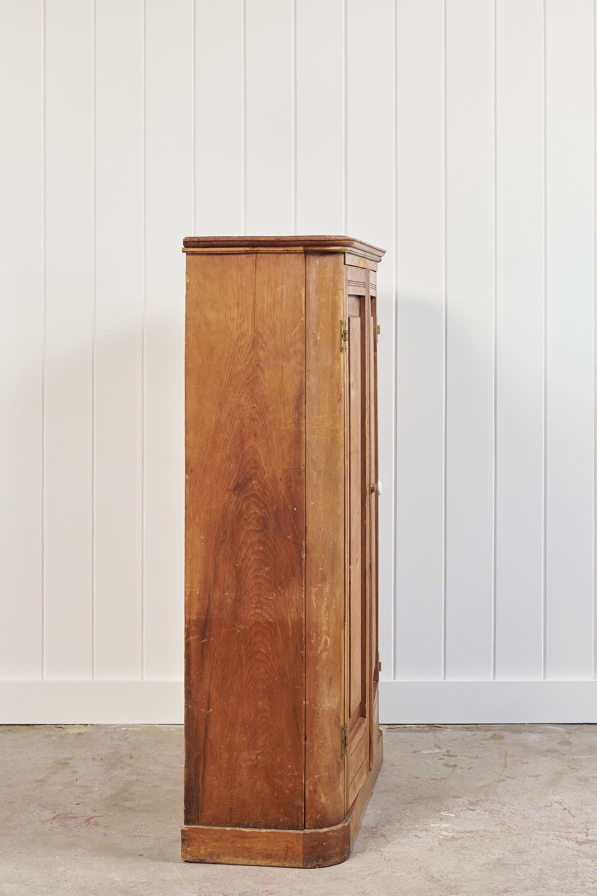 19th Century English Pine Floor Cupboard