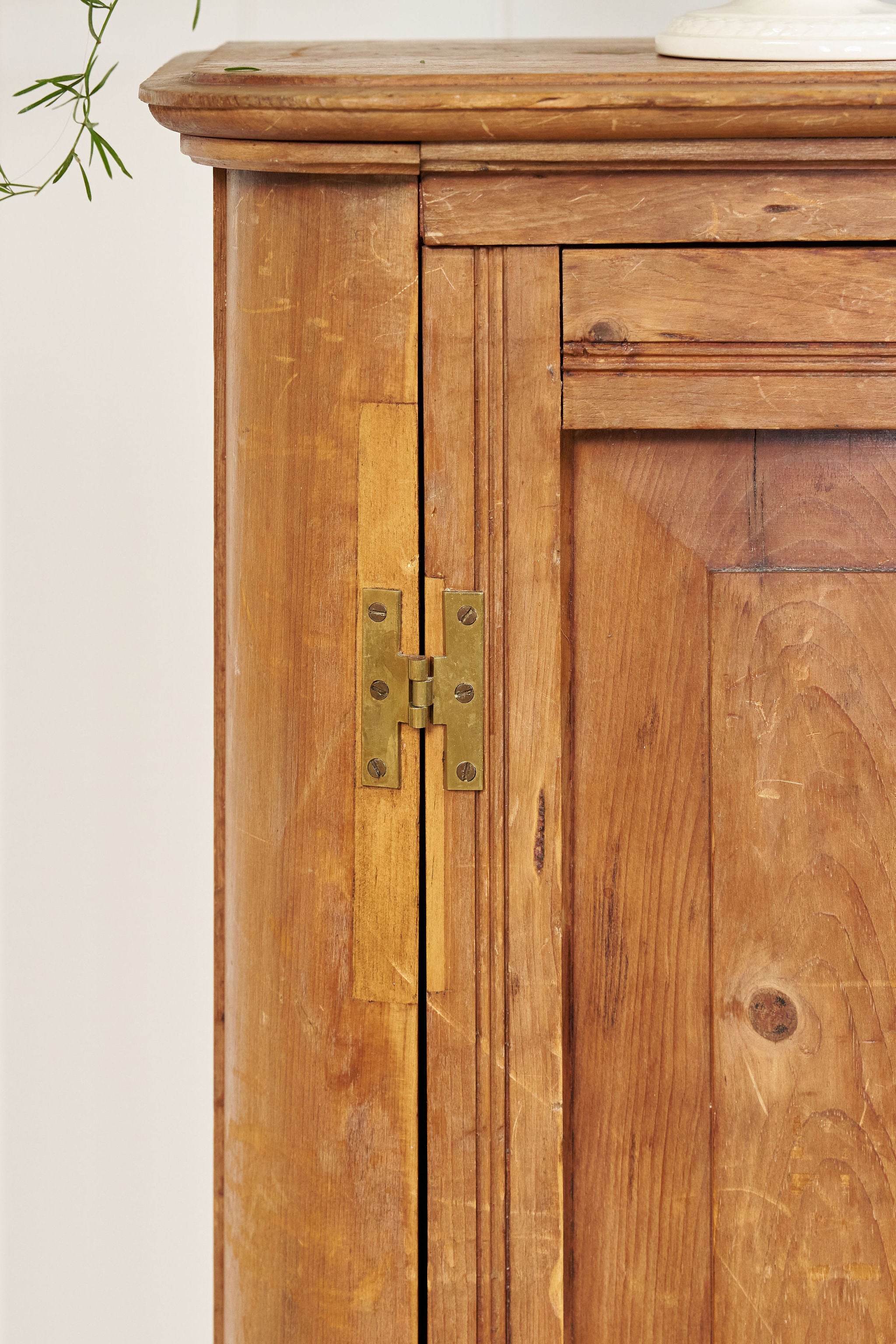 19th Century English Pine Floor Cupboard