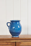 Load image into Gallery viewer, Large Antique Rich Blue Glazed Confit Jar
