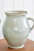 Load image into Gallery viewer, Large Antique Pale Blue Glazed Confit Jar
