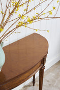Load image into Gallery viewer, Vintage French Style Demilune Console with Fluted Legs
