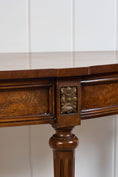 Load image into Gallery viewer, Vintage French Style Demilune Console with Fluted Legs
