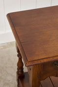 Load image into Gallery viewer, Yorkshire Two-Tier Oak Side Table with Scalloped Apron
