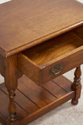 Load image into Gallery viewer, Yorkshire Two-Tier Oak Side Table with Scalloped Apron

