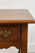 Load image into Gallery viewer, Yorkshire Two-Tier Oak Side Table with Scalloped Apron
