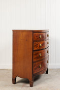 Load image into Gallery viewer, 19th Century English Bowfront Chest with Urn Motif Oval Hardware
