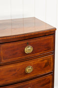 Load image into Gallery viewer, 19th Century English Bowfront Chest with Urn Motif Oval Hardware
