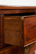 Load image into Gallery viewer, 19th Century English Bowfront Chest with Urn Motif Oval Hardware
