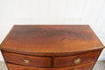 Load image into Gallery viewer, 19th Century English Bowfront Chest with Urn Motif Oval Hardware
