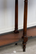 Load image into Gallery viewer, Theodore Alexander Louis XVI Style Console with Bronze Galleries and Leather Top
