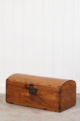 Load image into Gallery viewer, Antique English Trunk with Rounded Top
