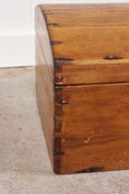 Load image into Gallery viewer, Antique English Trunk with Rounded Top
