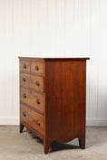 Load image into Gallery viewer, 19th Century English Inlaid Walnut 2-Over-3 Drawer Chest with Unique Apron
