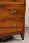 Load image into Gallery viewer, 19th Century English Inlaid Walnut 2-Over-3 Drawer Chest with Unique Apron

