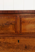 Load image into Gallery viewer, 19th Century English Inlaid Walnut 2-Over-3 Drawer Chest with Unique Apron
