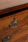 Load image into Gallery viewer, 19th Century English Inlaid Walnut 2-Over-3 Drawer Chest with Unique Apron
