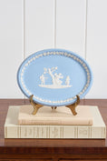 Load image into Gallery viewer, Vintage Wedgwood Blue Jasperware Oval Plaque / Large Dish
