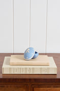 Load image into Gallery viewer, Wedgwood Blue Jasperware Cherub Egg Trinket Box
