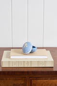 Load image into Gallery viewer, Wedgwood Blue Jasperware Cherub Egg Trinket Box
