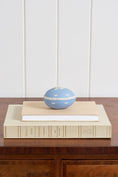 Load image into Gallery viewer, Wedgwood Blue Jasperware Cherub Egg Trinket Box
