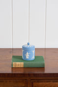 Load image into Gallery viewer, Vintage Wedgwood Blue Jasperware Lidded Container
